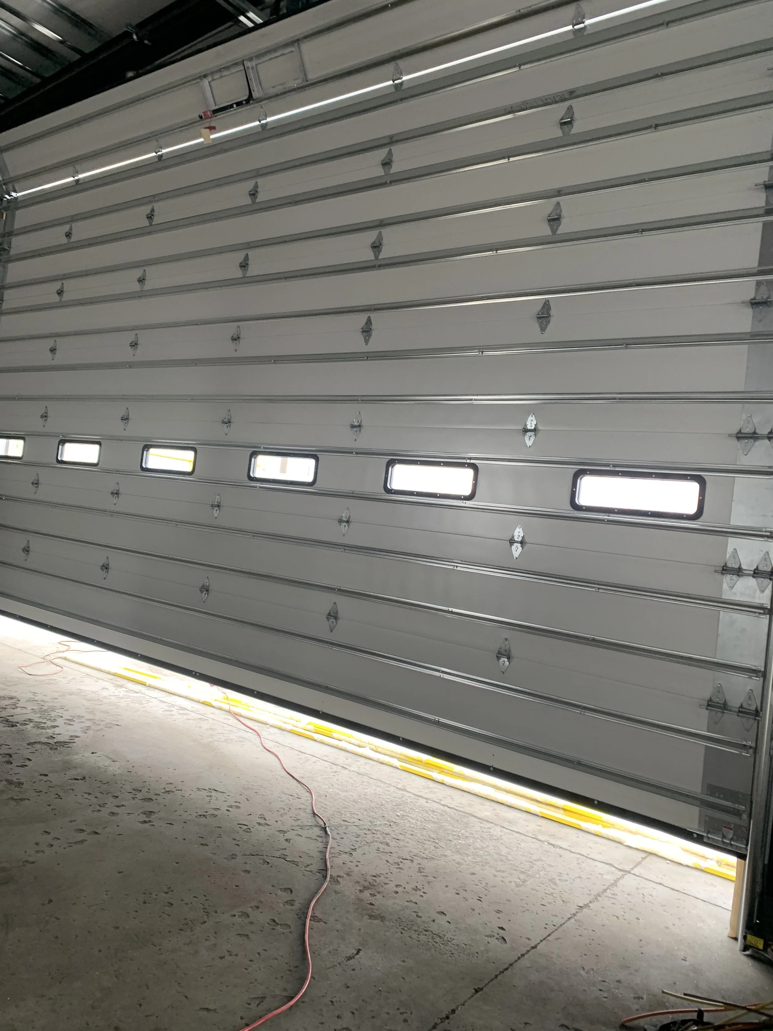 Sectional overhead door exterior