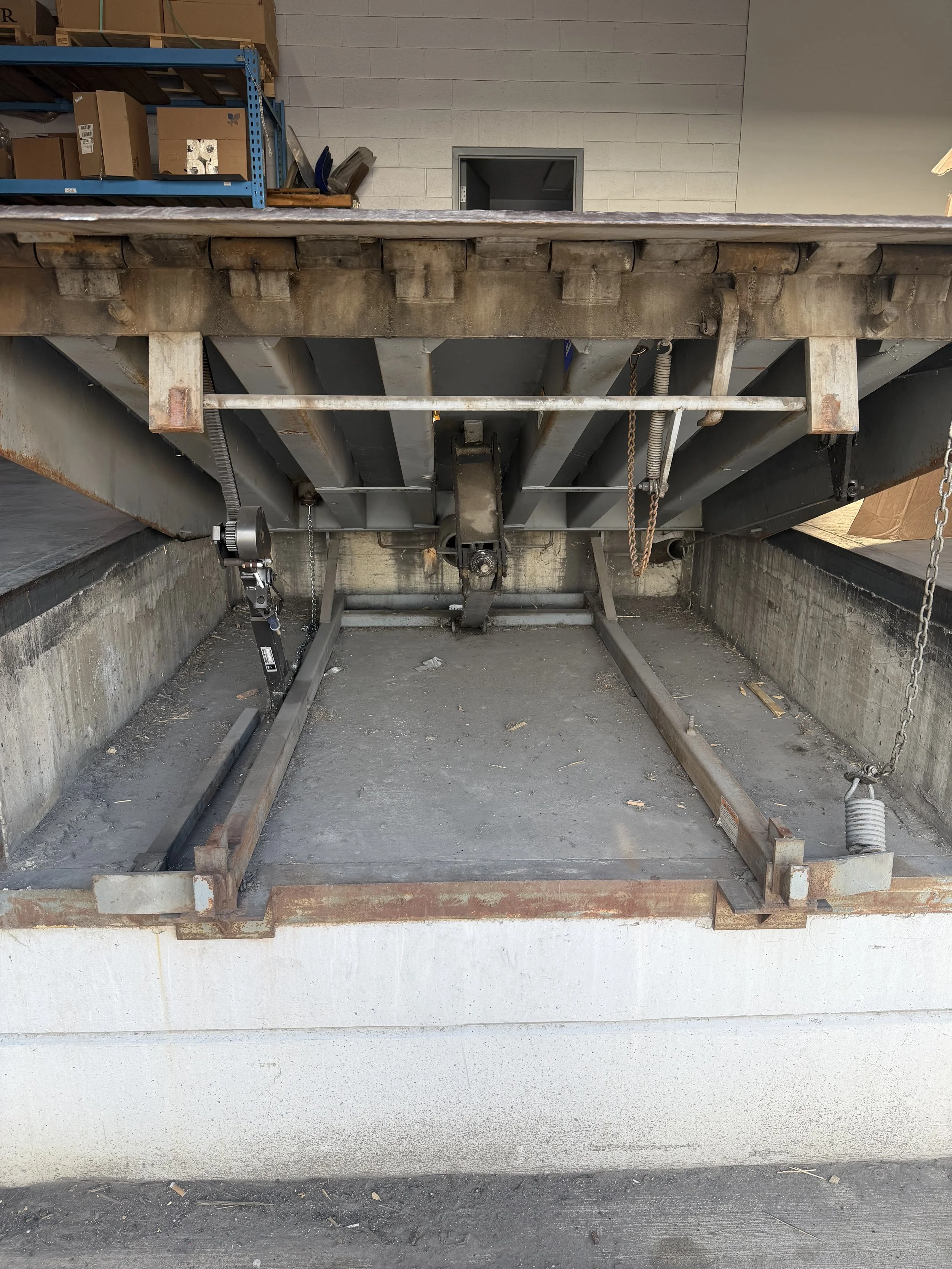 Commercial overhead door and dock