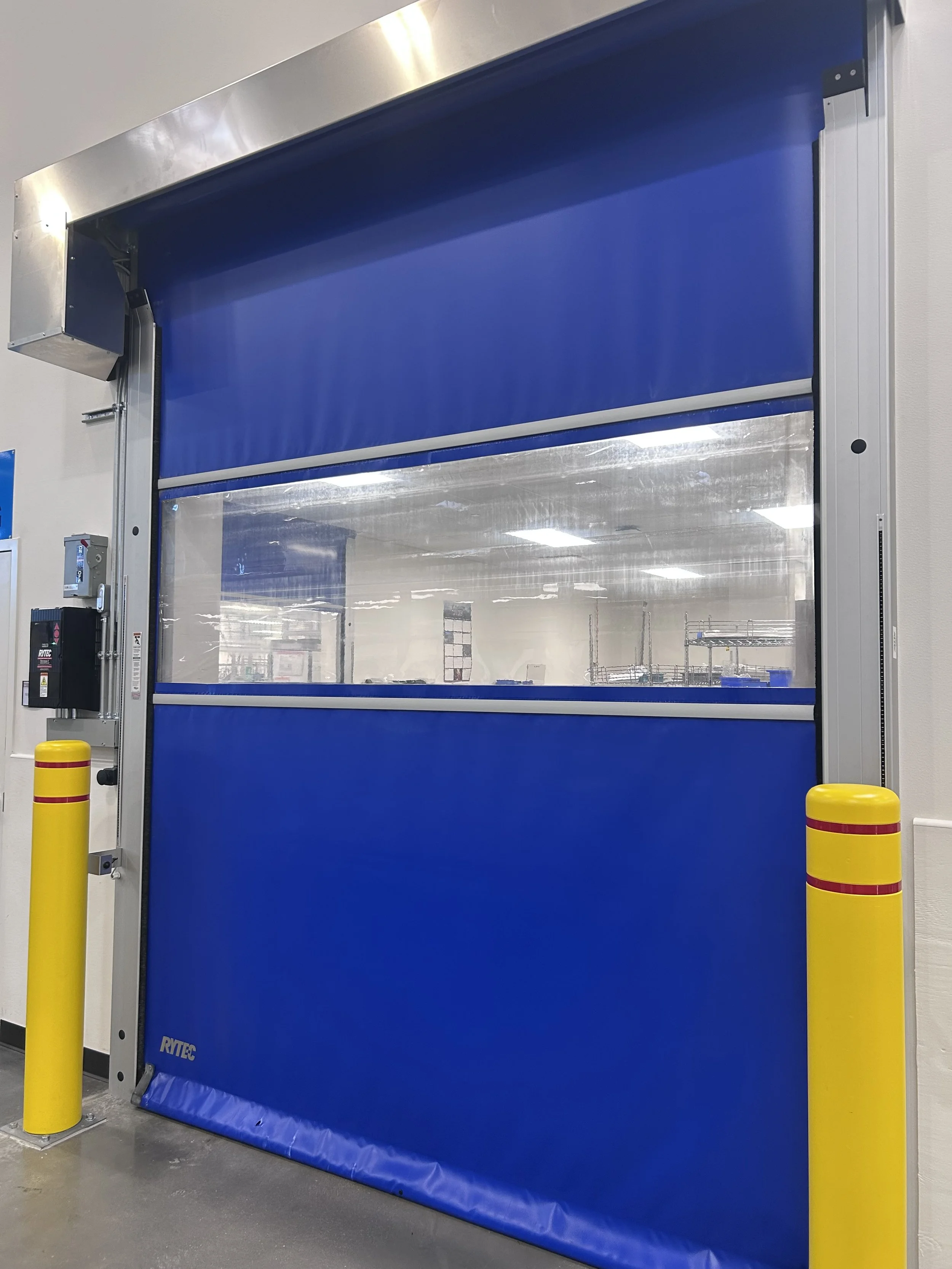 Rytec high-speed roll door with clear vision panel