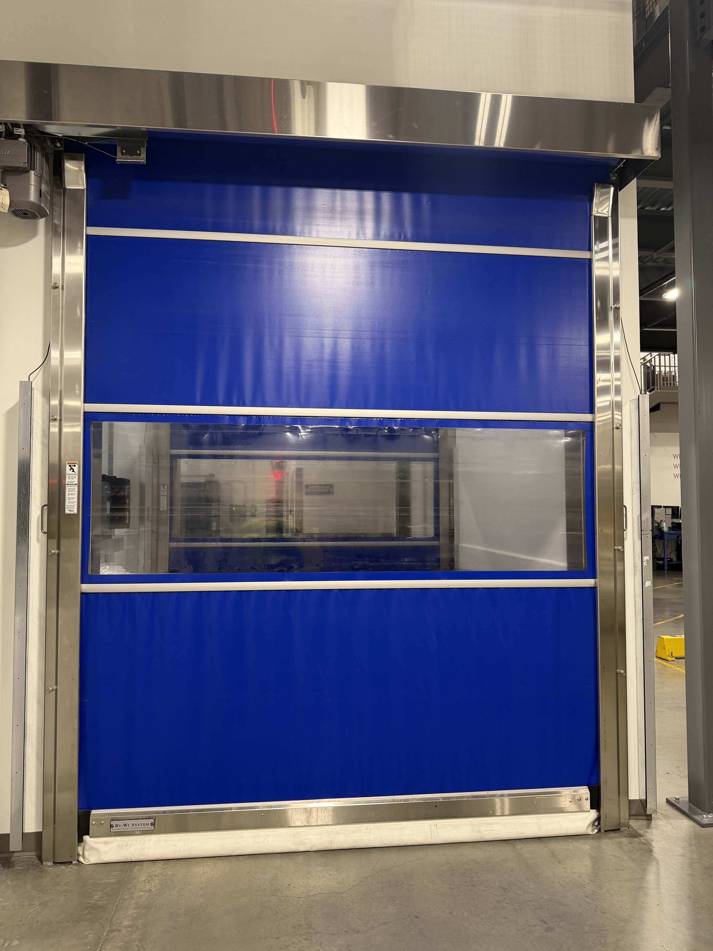 Overhead door installation on commercial facility